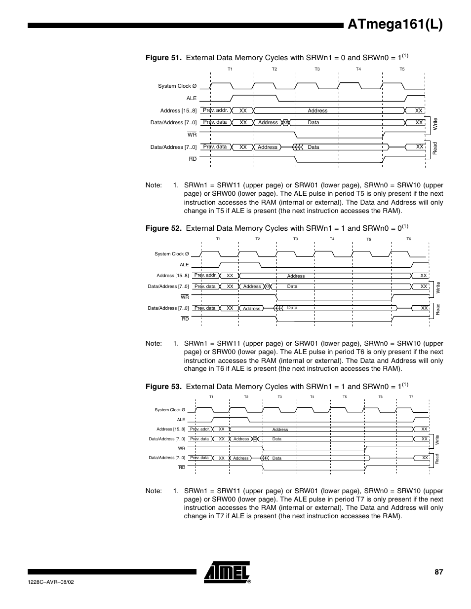Atmega161(l) | Rainbow Electronics ATmega161L User Manual | Page 87 / 159