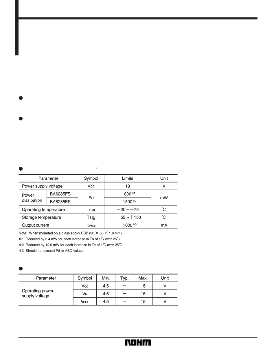 Rainbow Electronics BA6285FP User Manual | 9 pages