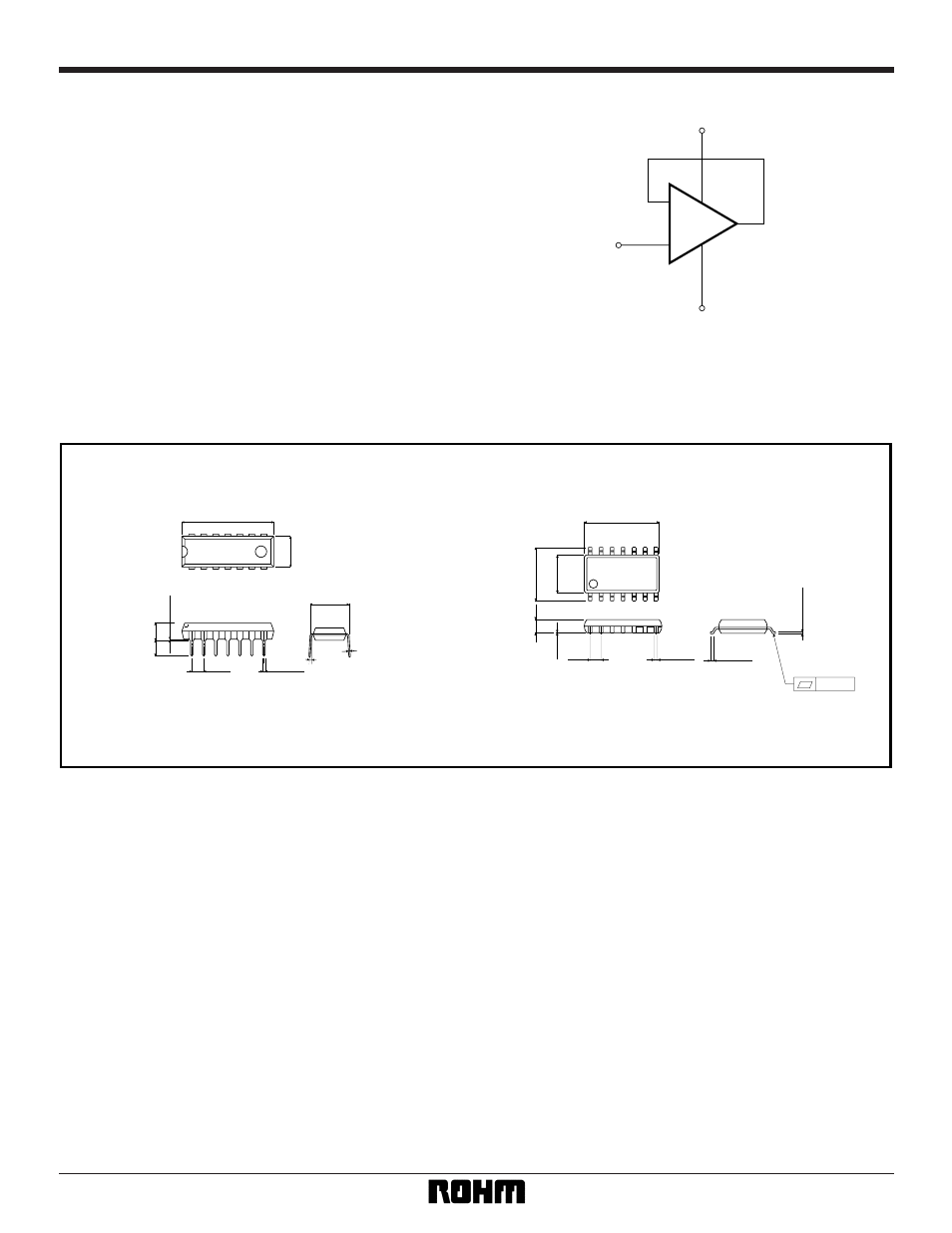 External dimensions (units: mm) dip14 sop14 | Rainbow Electronics BA14741F User Manual | Page 4 / 4