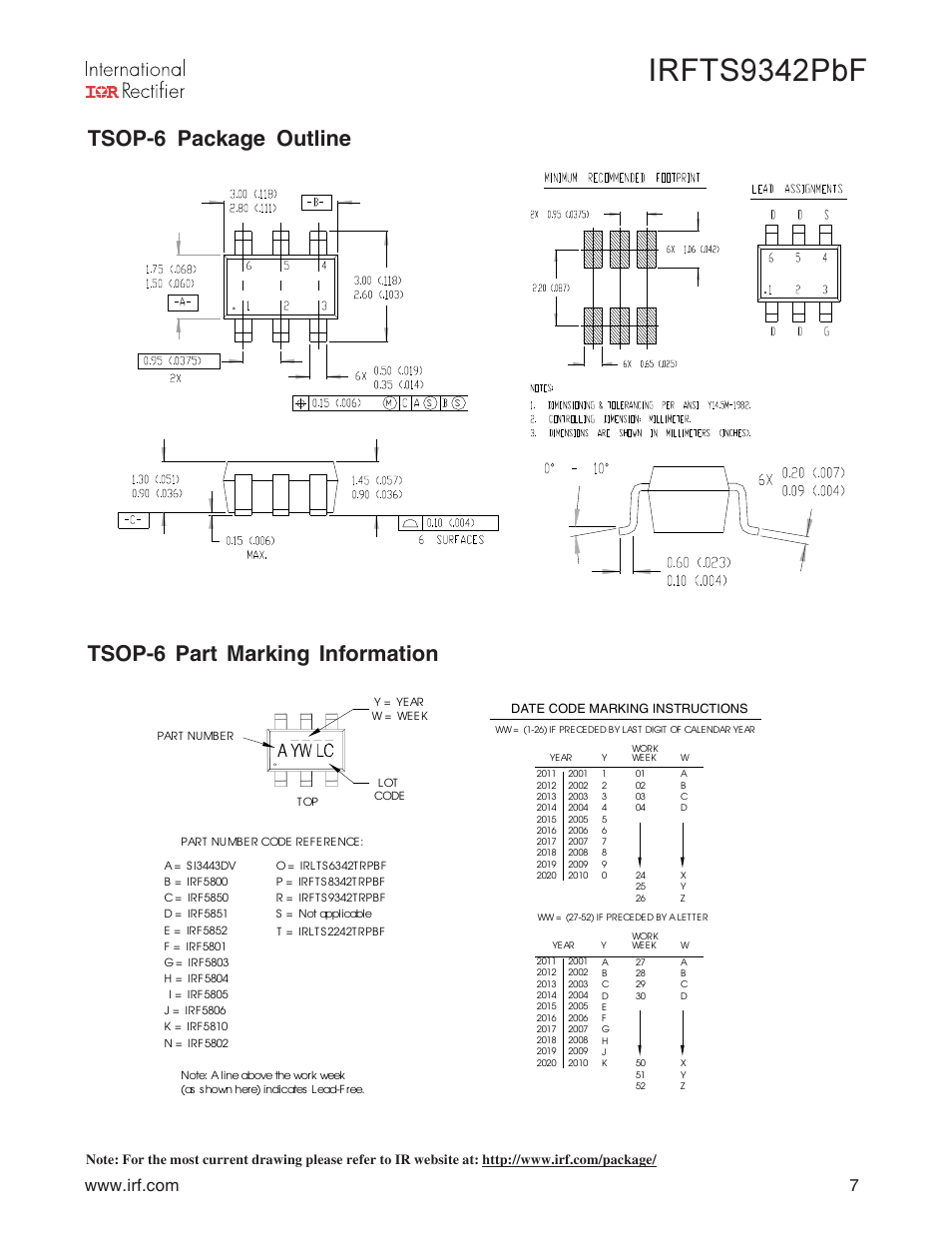 Irfts9342pbf | Rainbow Electronics IRFTS9342TRPBF User Manual | Page 7 / 8