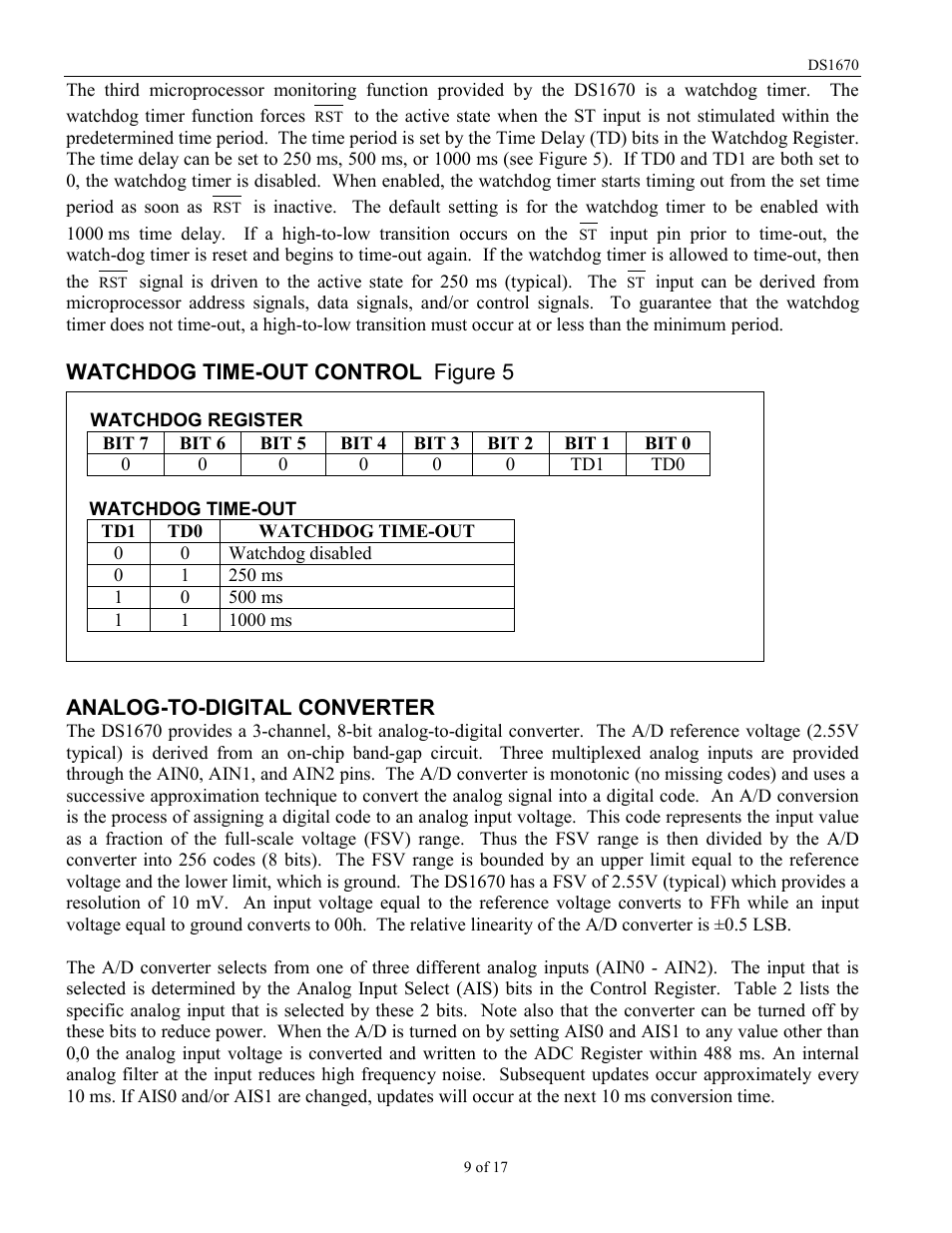 Rainbow Electronics DS1670 User Manual | Page 9 / 17