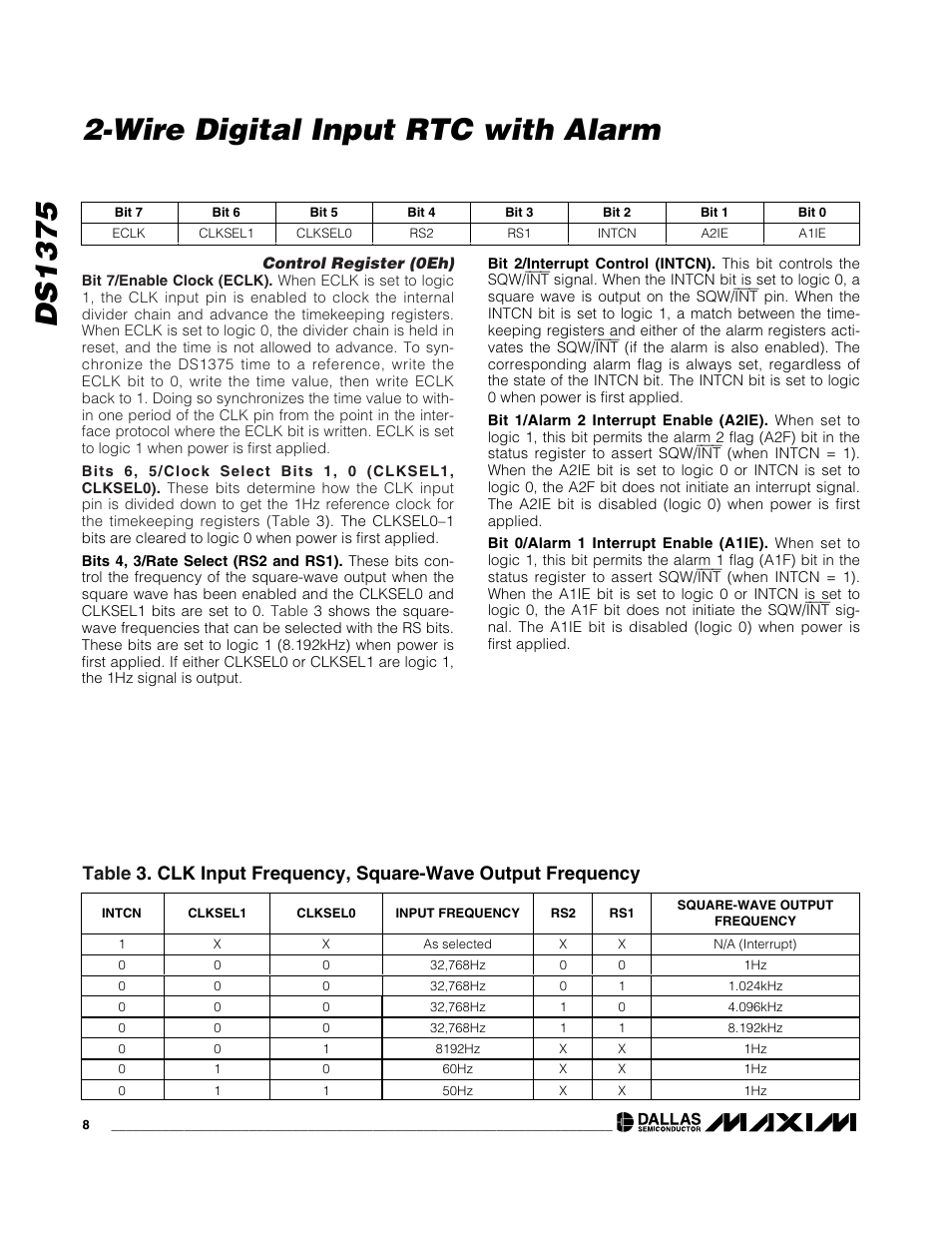Rainbow Electronics DS1375 User Manual | Page 8 / 11
