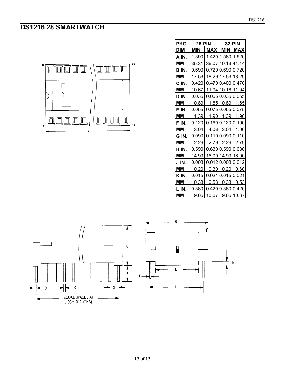 Rainbow Electronics DS1216 User Manual | Page 13 / 13