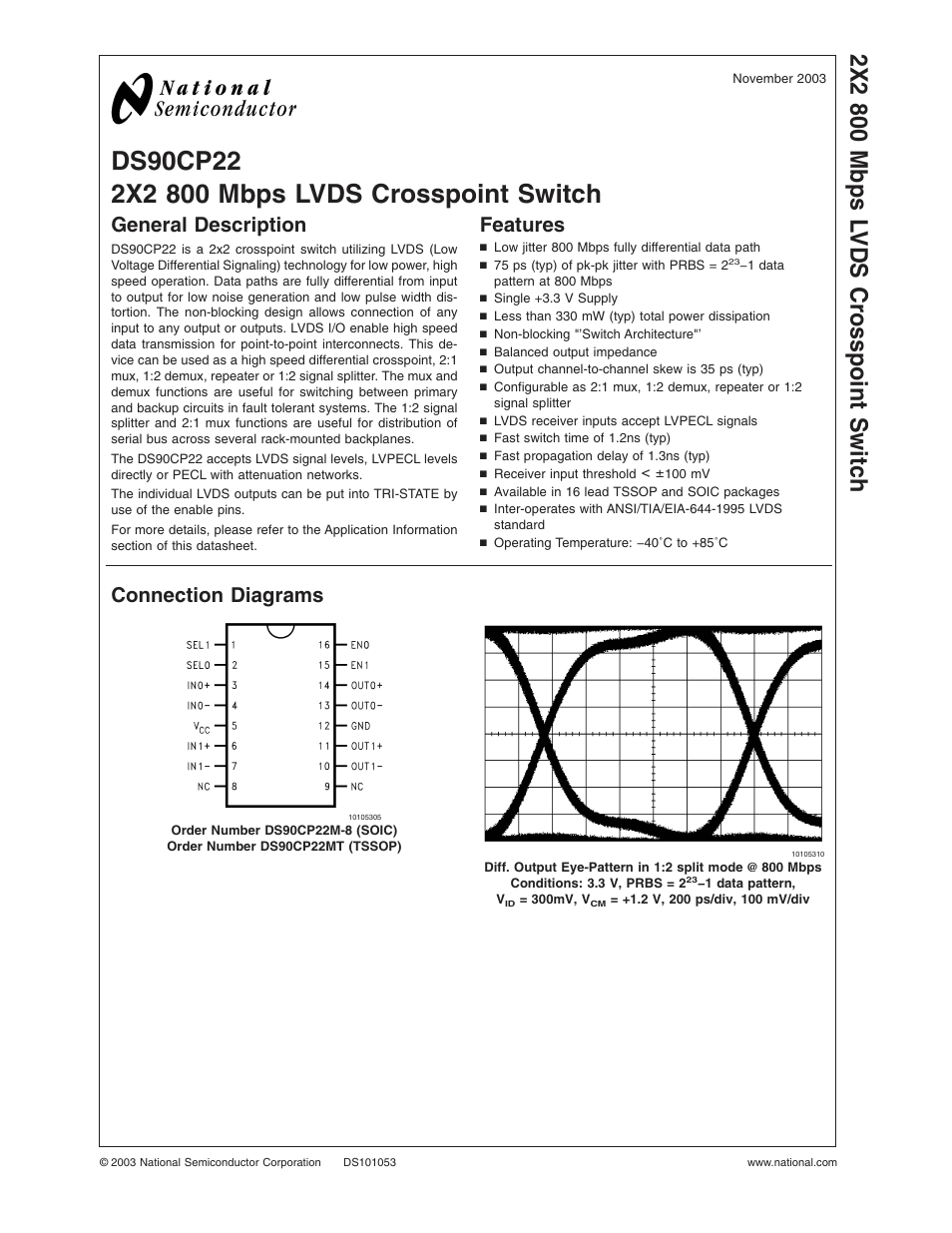 Rainbow Electronics DS90CP22 User Manual | 10 pages