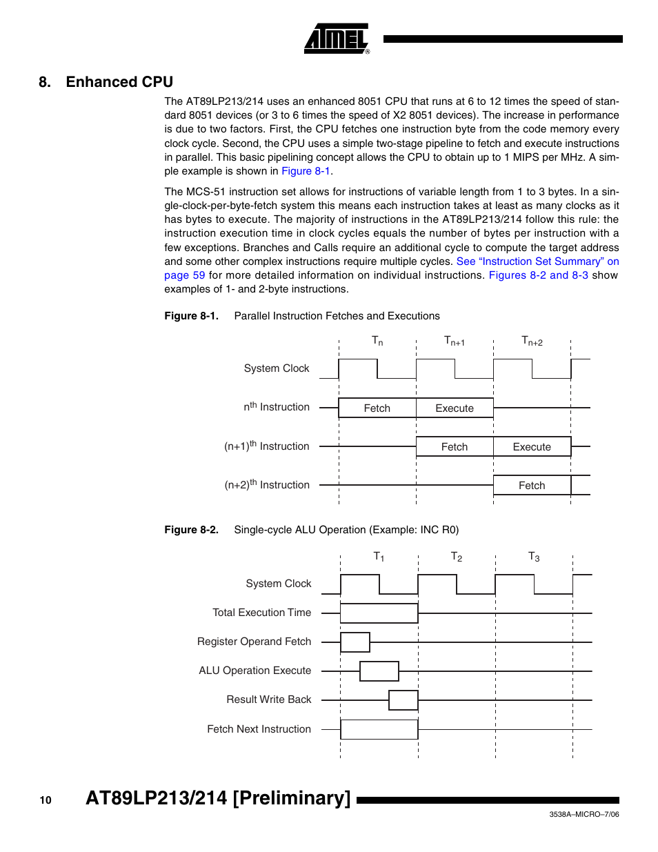 Enhanced cpu | Rainbow Electronics AT89LP214 User Manual | Page 10 / 90