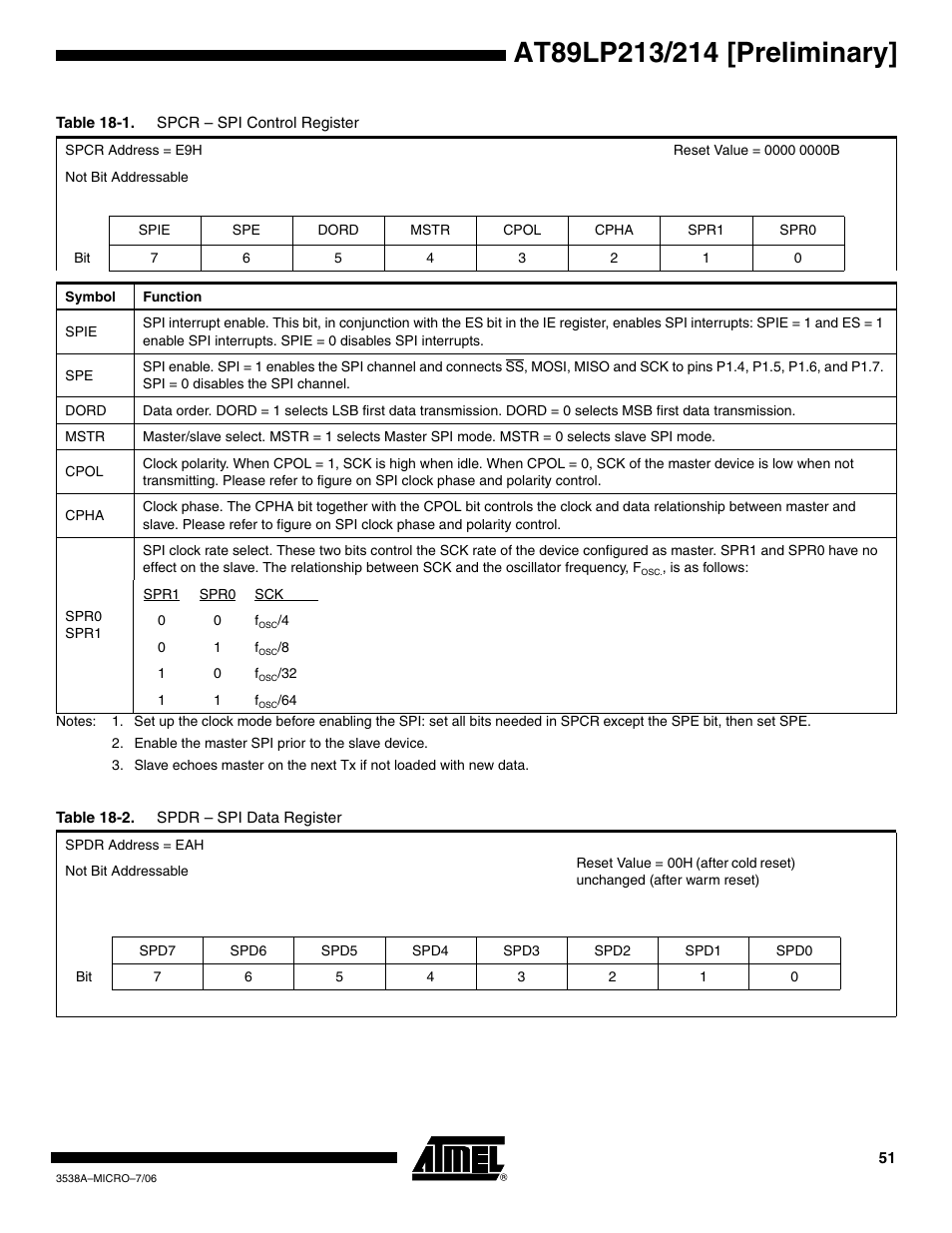 Rainbow Electronics AT89LP214 User Manual | Page 51 / 90