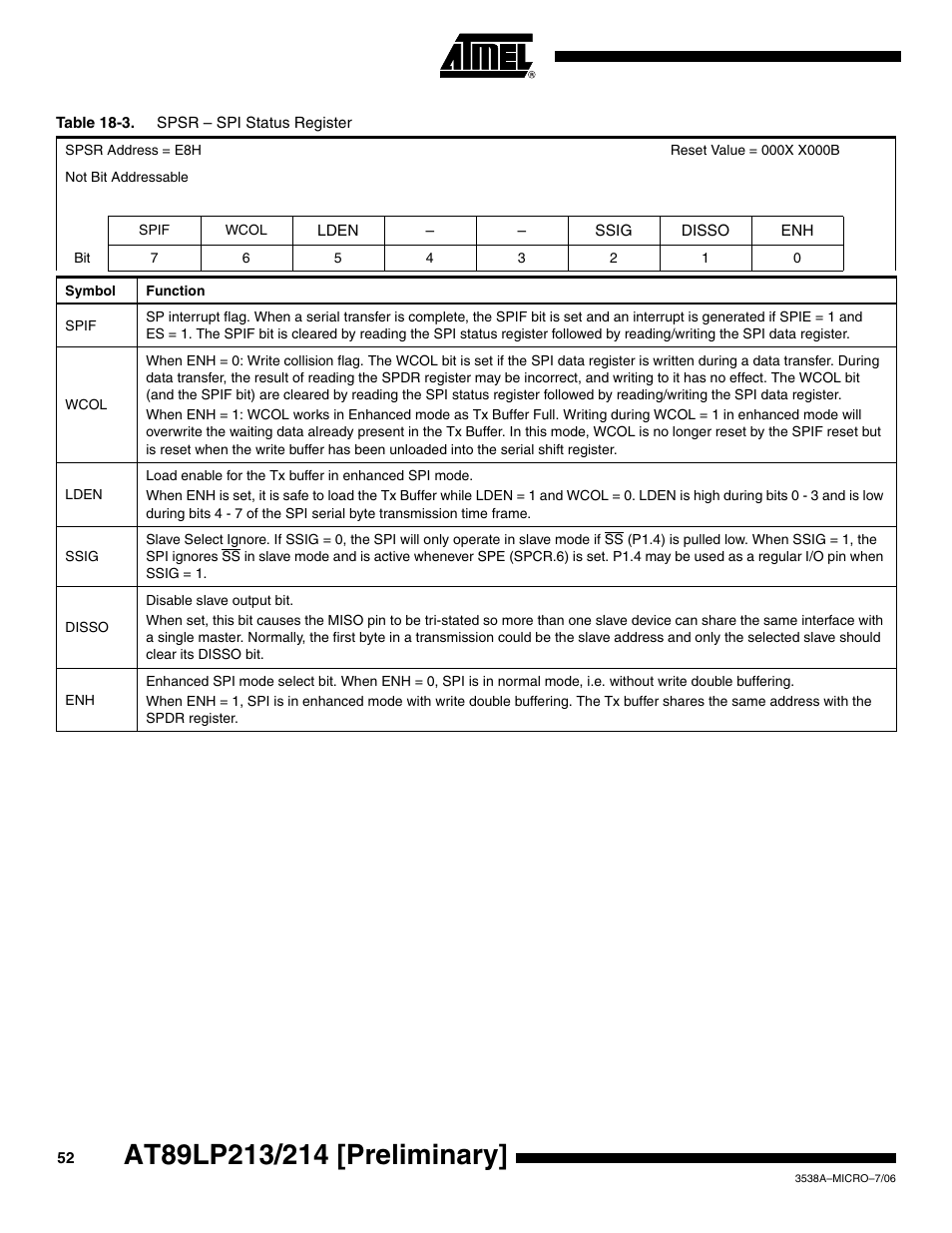 Rainbow Electronics AT89LP214 User Manual | Page 52 / 90