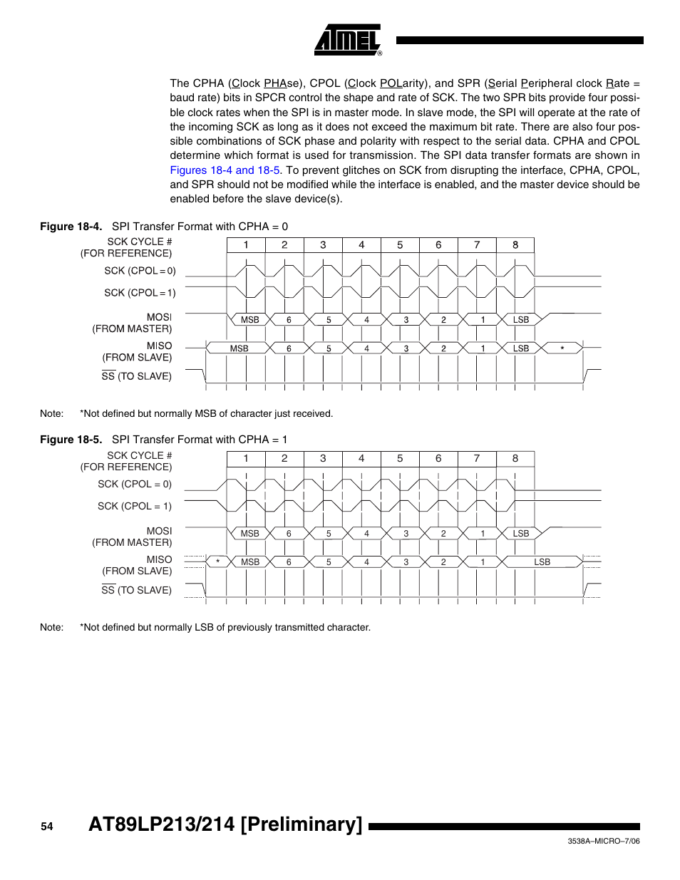 Rainbow Electronics AT89LP214 User Manual | Page 54 / 90