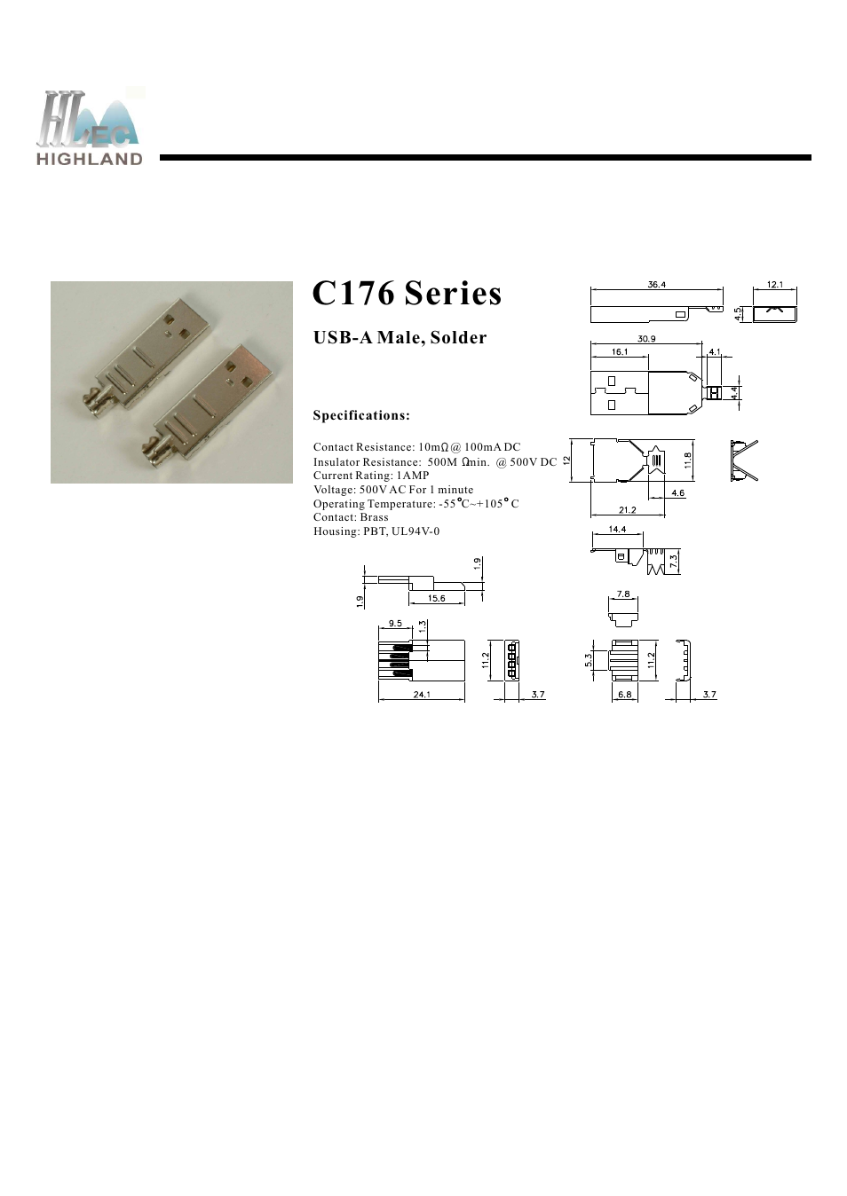 Rainbow Electronics C176 Series User Manual | 1 page