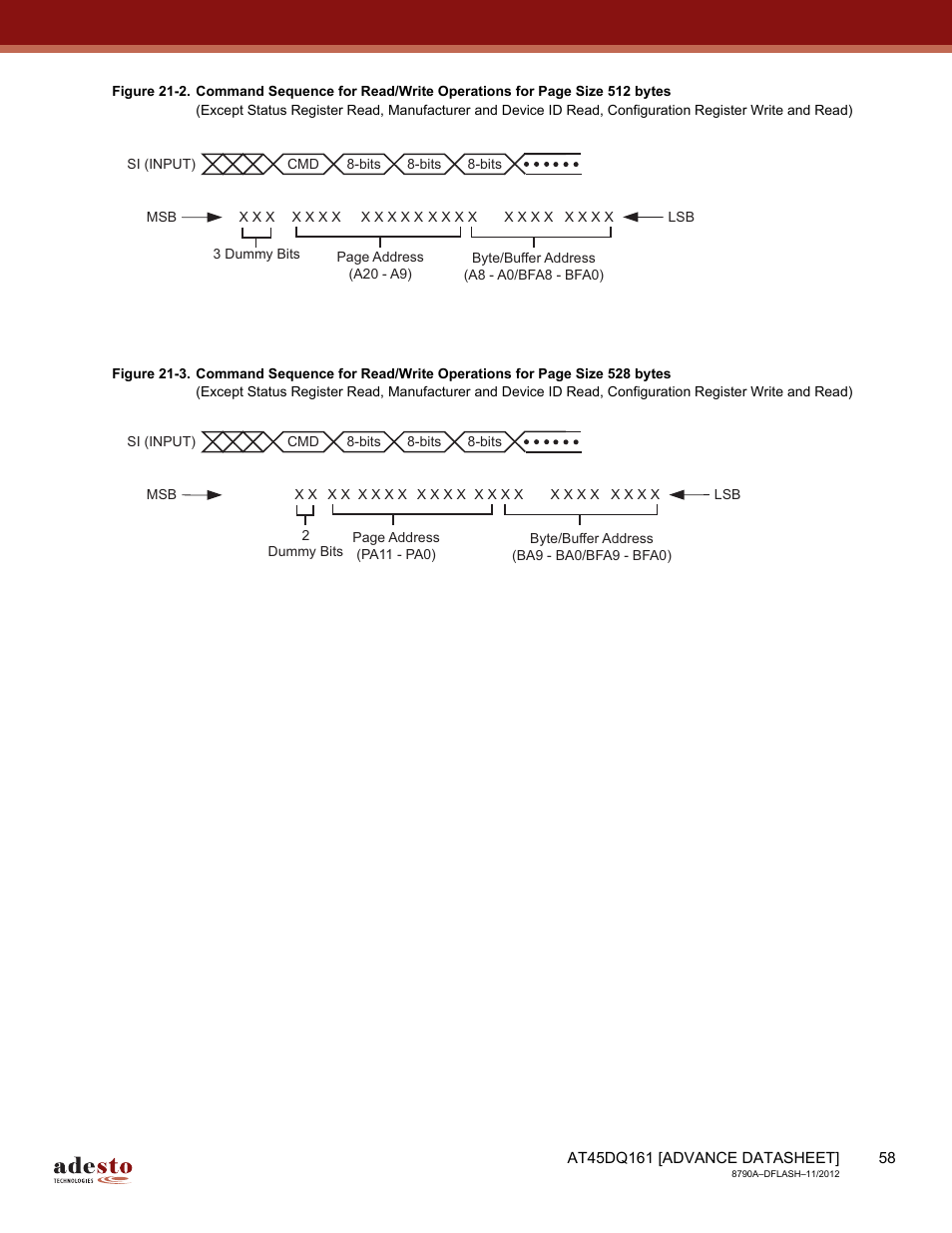 Rainbow Electronics AT45DQ161 User Manual | Page 58 / 81