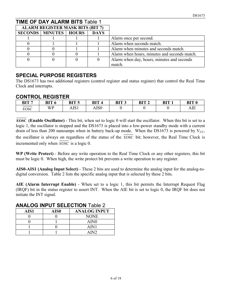Rainbow Electronics DS1673 User Manual | Page 6 / 18