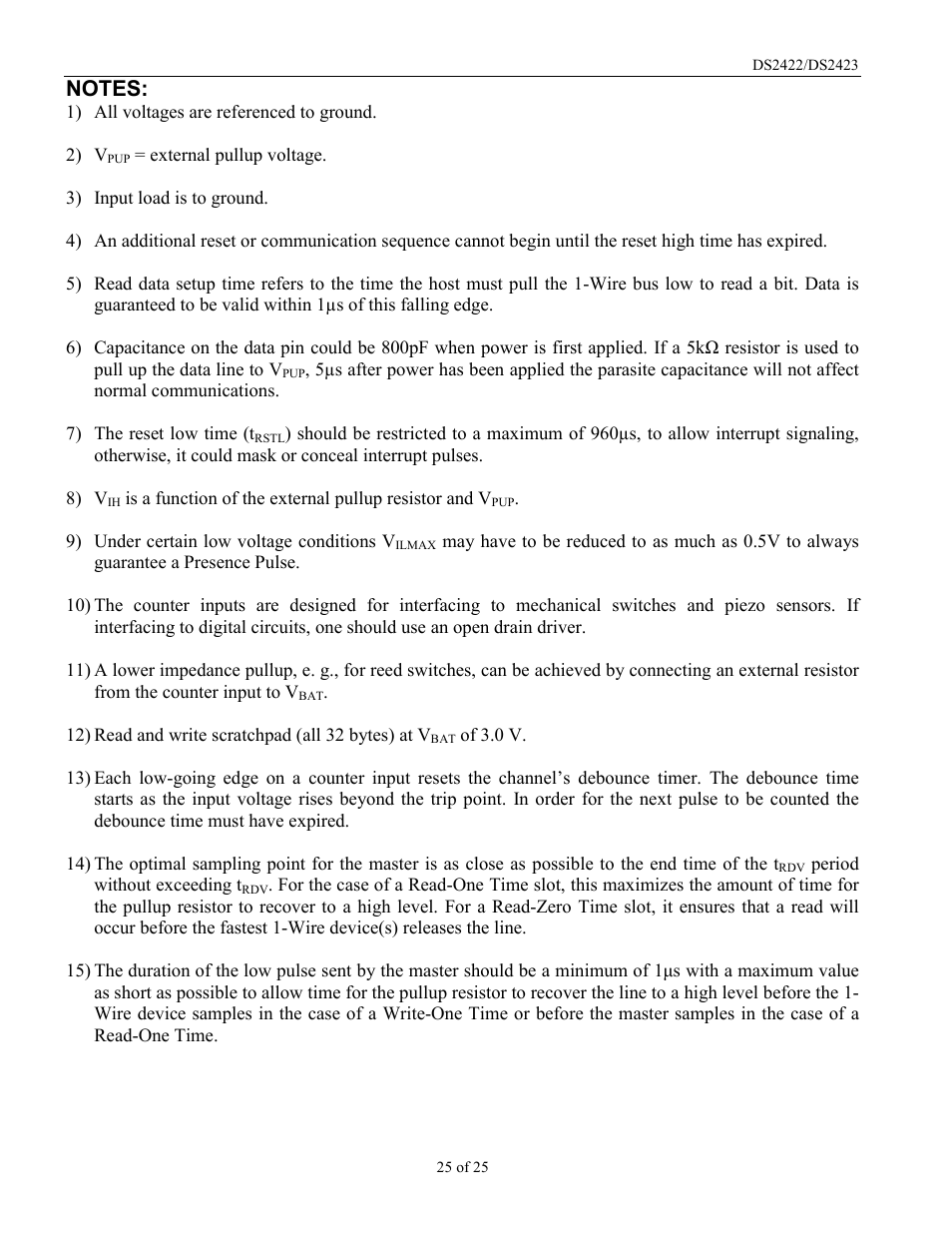 Rainbow Electronics DS2422 User Manual | Page 25 / 25
