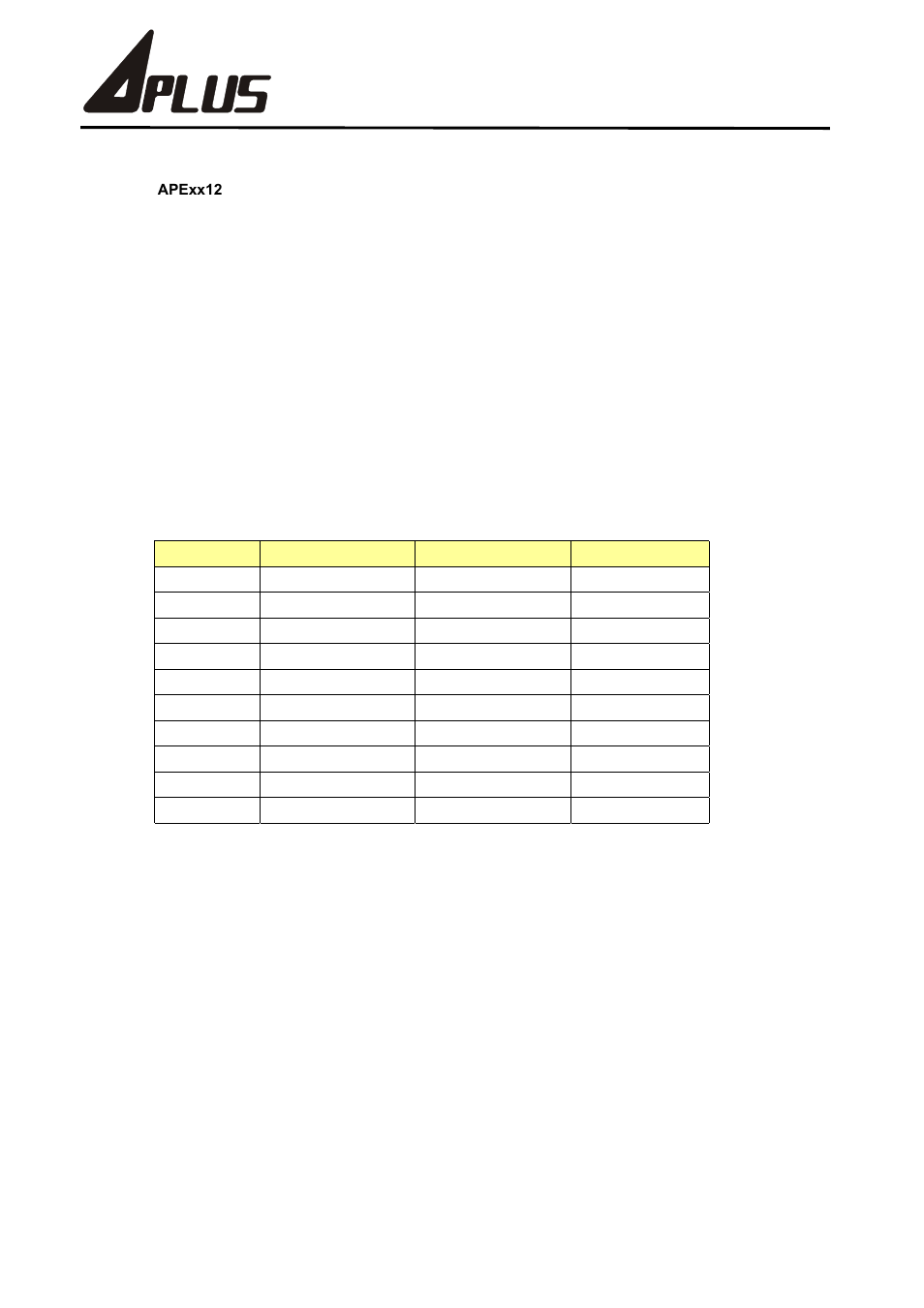 Apexx12 series | Rainbow Electronics APExx12 User Manual | Page 2 / 6