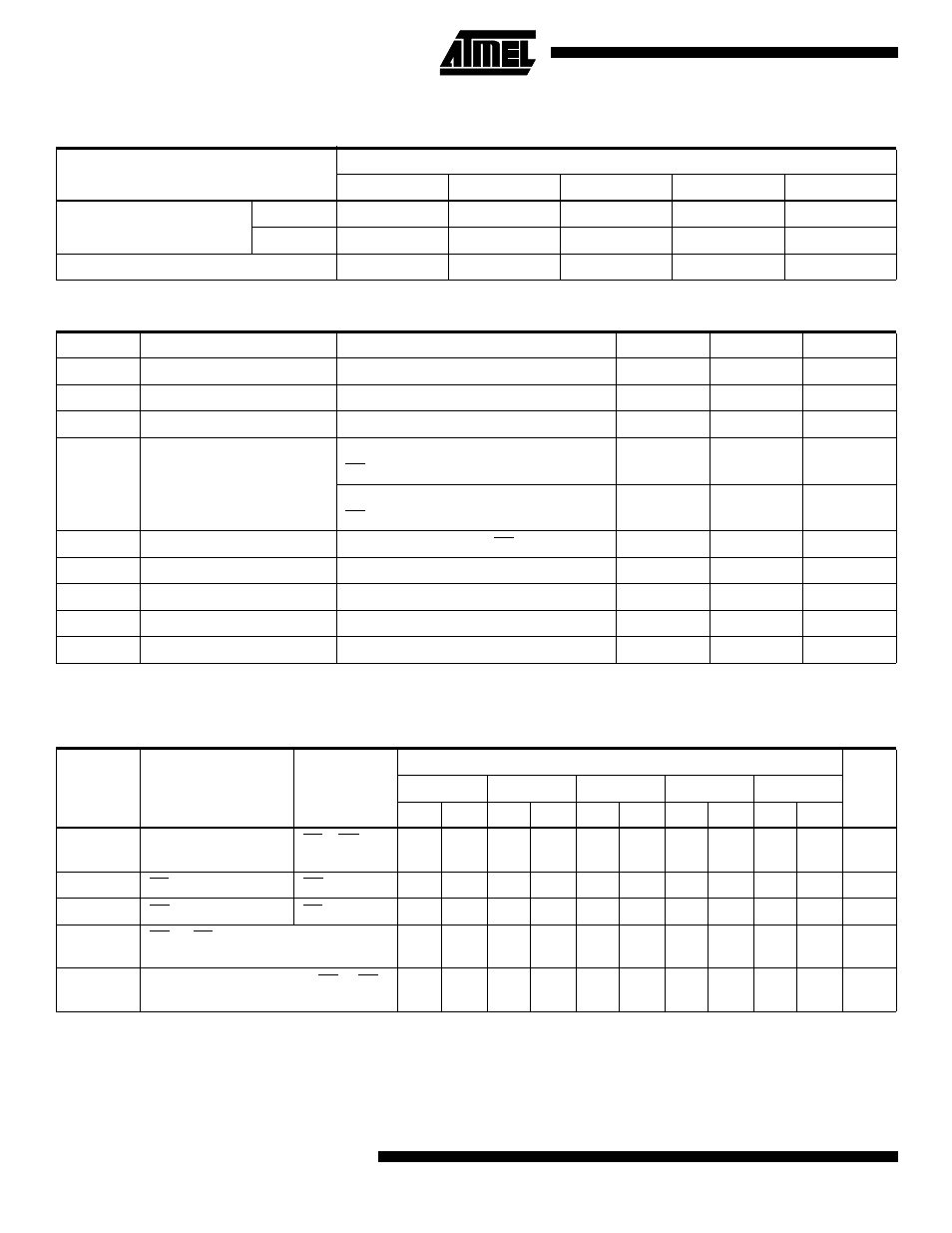 Dc and ac operating conditions for read operation, Ac characteristics for read operation | Rainbow Electronics AT27C4096 User Manual | Page 4 / 12