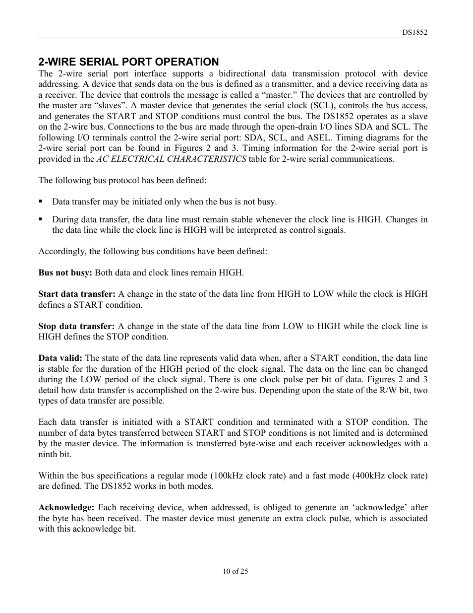Rainbow Electronics DS1852 User Manual | Page 10 / 25