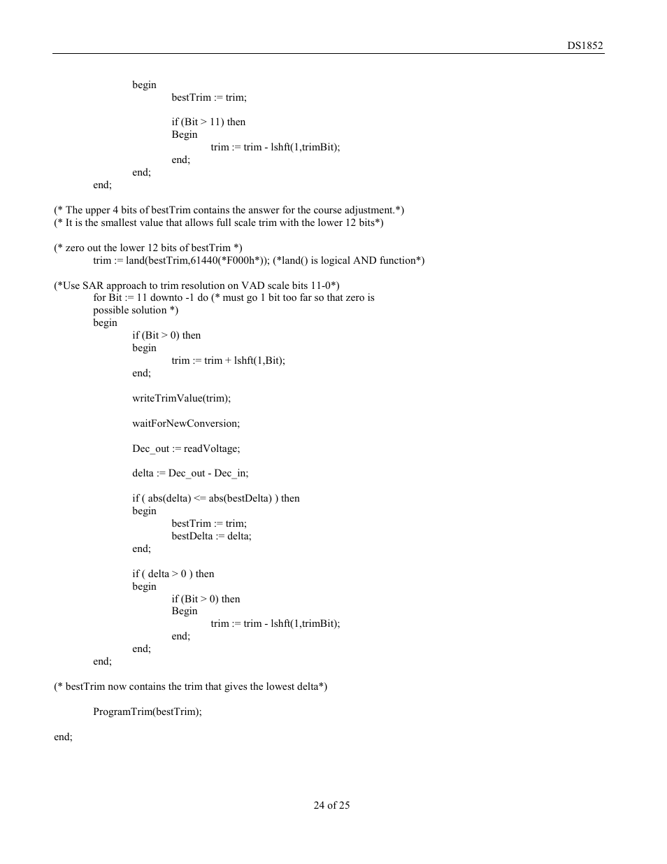 Rainbow Electronics DS1852 User Manual | Page 24 / 25