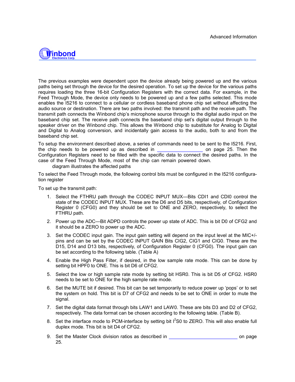 I5216 series, Preliminary | Rainbow Electronics ISD5216 User Manual | Page 27 / 83