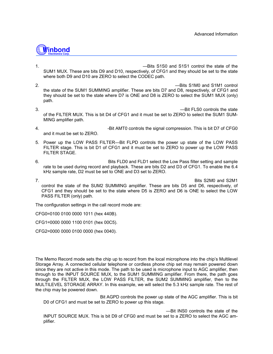 I5216 series, Preliminary | Rainbow Electronics ISD5216 User Manual | Page 31 / 83