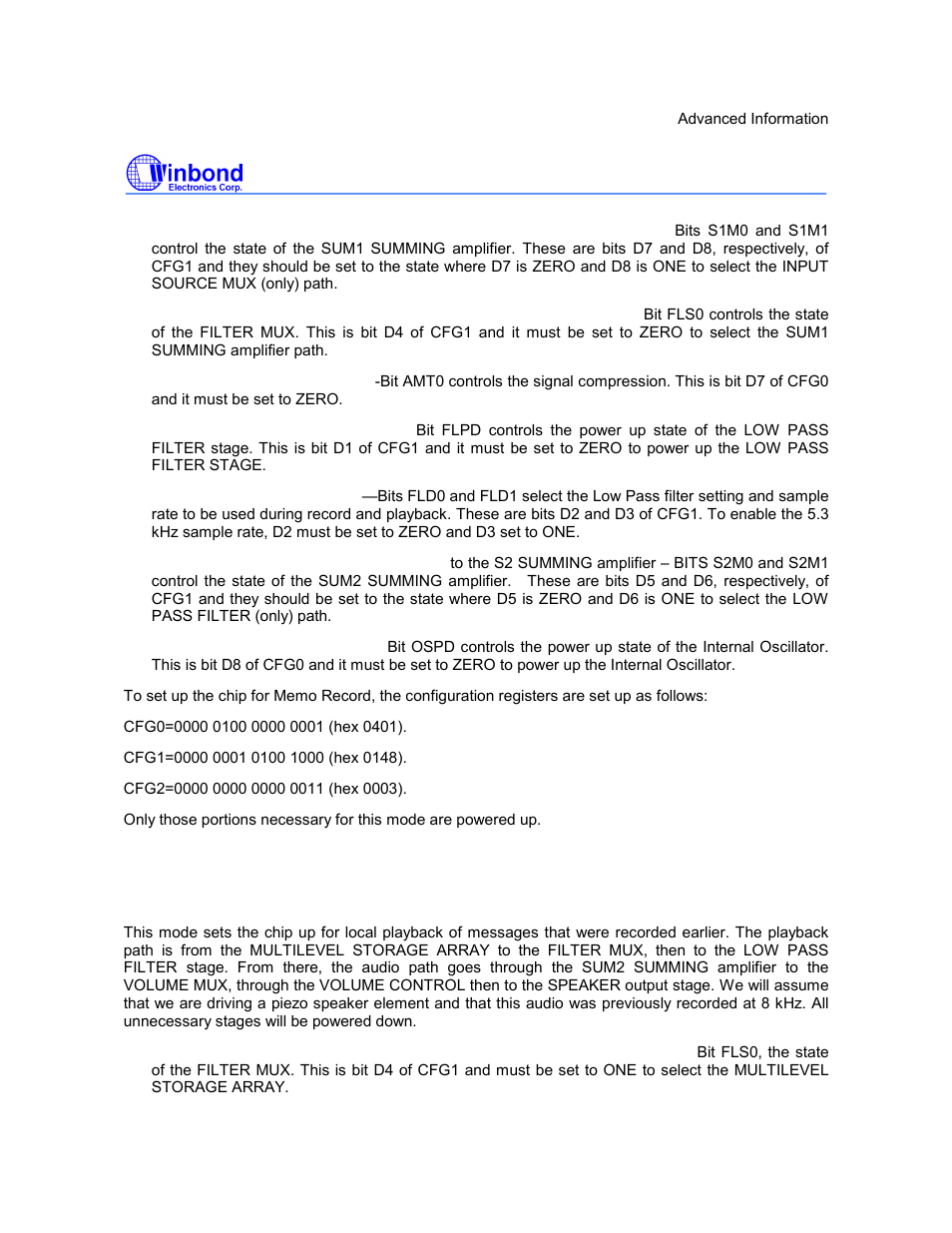 I5216 series, Preliminary | Rainbow Electronics ISD5216 User Manual | Page 32 / 83