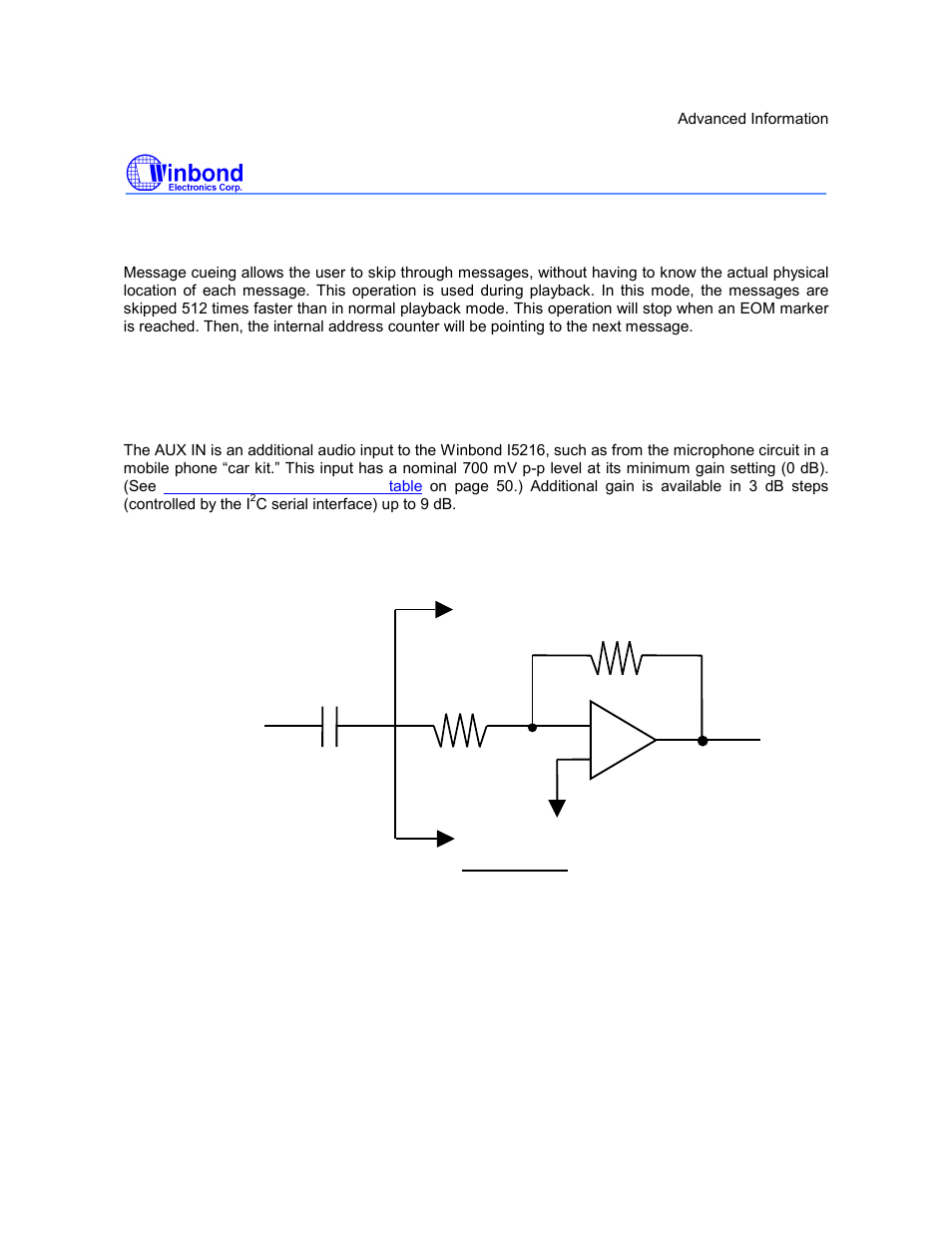I5216 series, Preliminary | Rainbow Electronics ISD5216 User Manual | Page 34 / 83