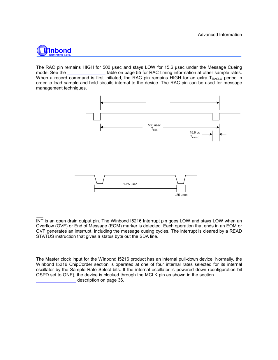 I5216 series, Preliminary | Rainbow Electronics ISD5216 User Manual | Page 46 / 83