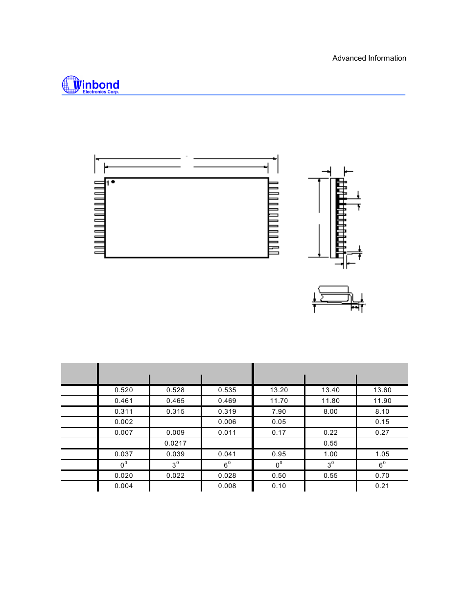 I5216 series, Preliminary, Device physical dimensions | Rainbow Electronics ISD5216 User Manual | Page 77 / 83