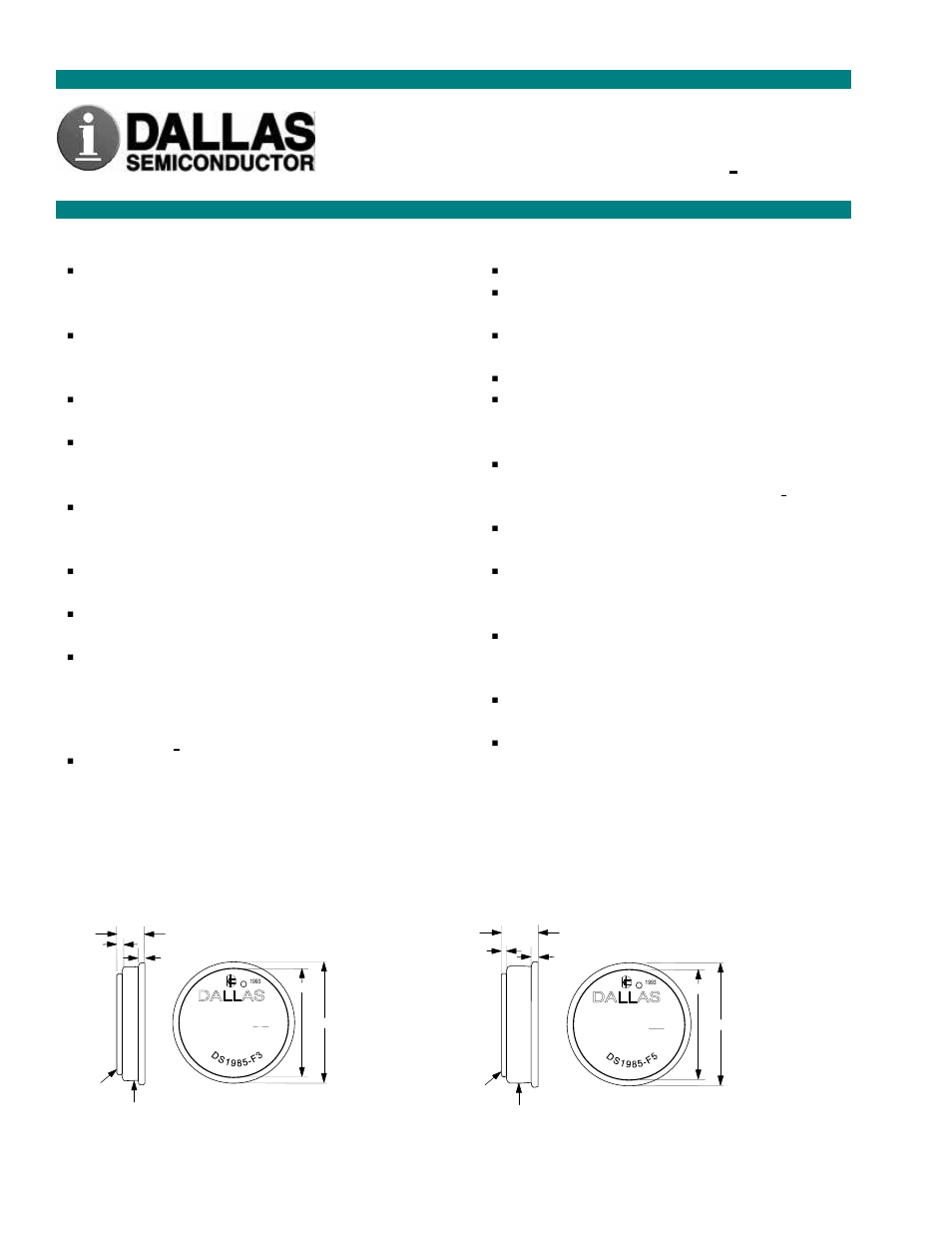Rainbow Electronics DS1985 User Manual | 25 pages