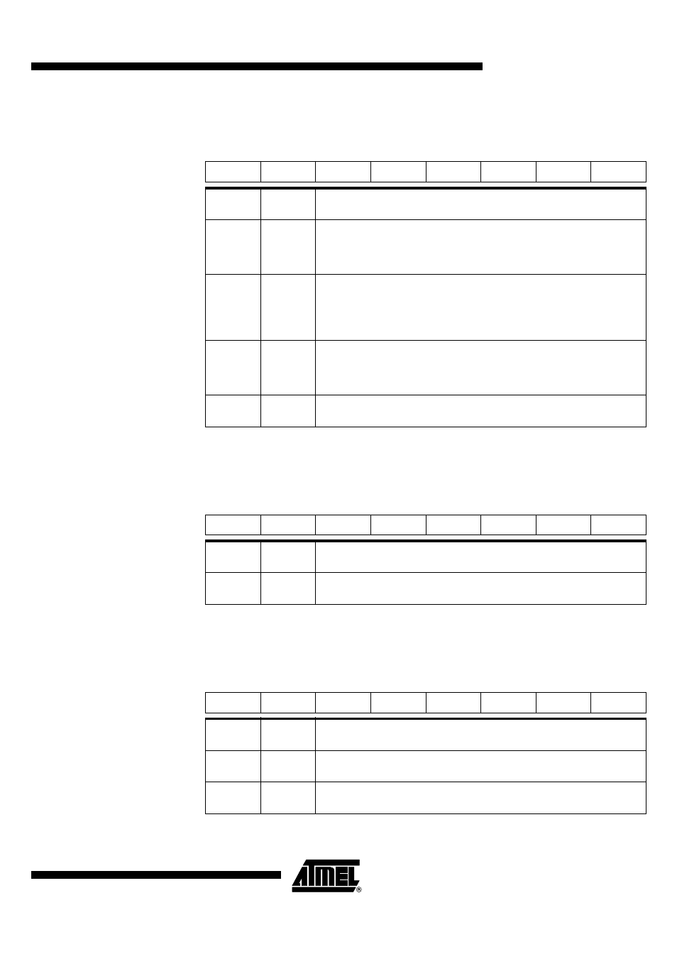 Ee table 86); a, Table 87); an, Table 88) | At8xc51snd1c | Rainbow Electronics AT89C51SND1C User Manual | Page 79 / 210
