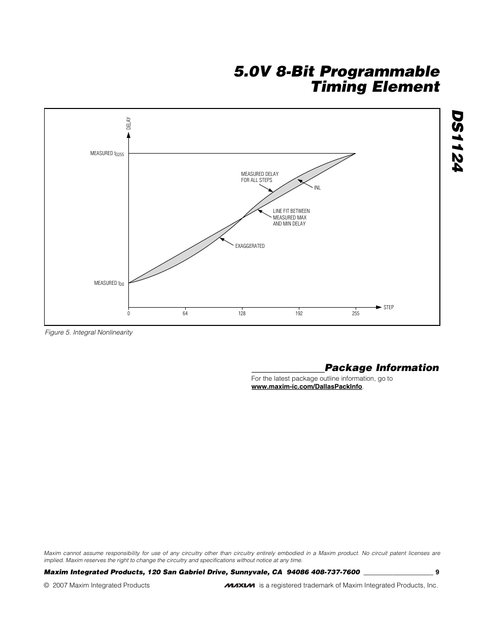 Package information | Rainbow Electronics DS1124 User Manual | Page 9 / 9
