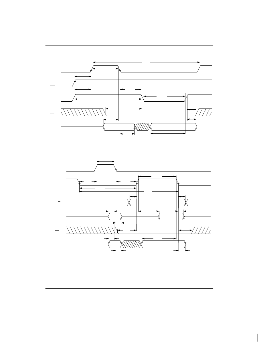 Intel bus write ac timing, Motorola bus ac timing | Rainbow Electronics DS2151Q User Manual | Page 41 / 46