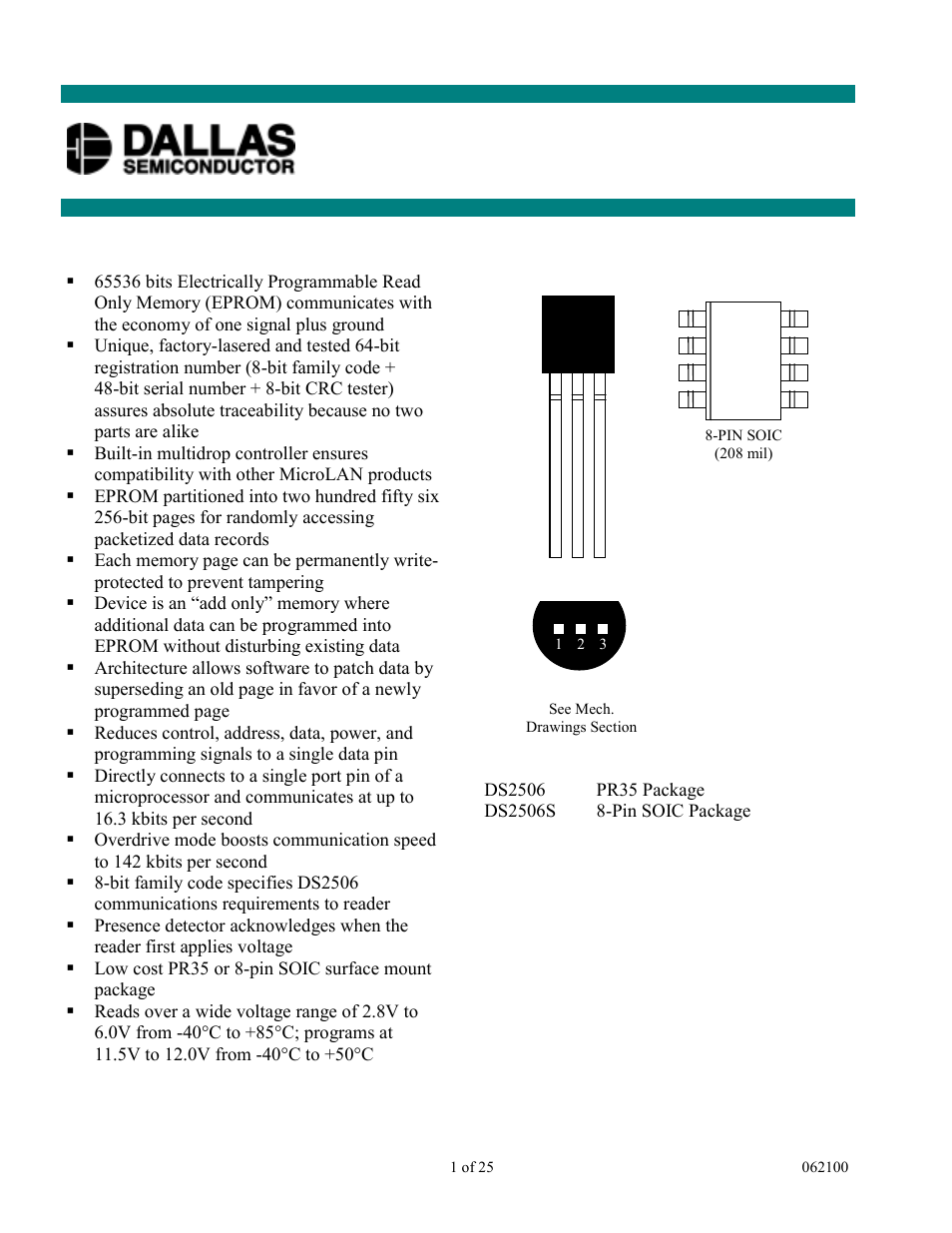 Rainbow Electronics DS2506 User Manual | 25 pages