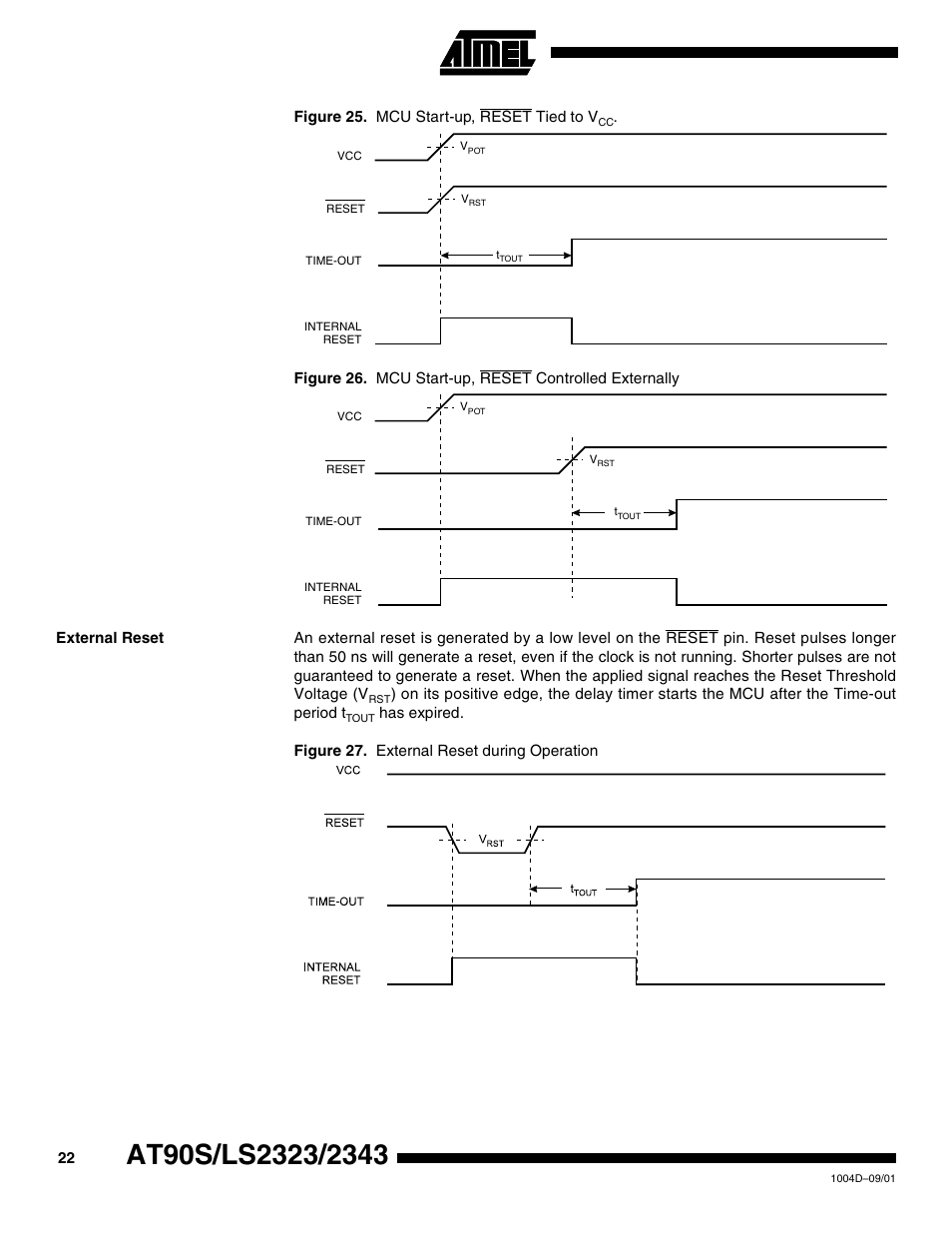 External reset, Figure 25) | Rainbow Electronics AT90LS2343 User Manual | Page 22 / 64