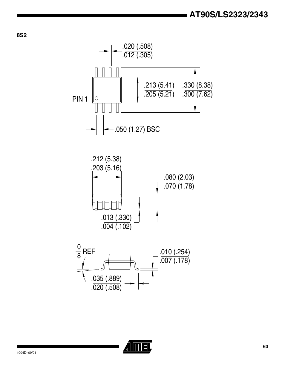 Rainbow Electronics AT90LS2343 User Manual | Page 63 / 64