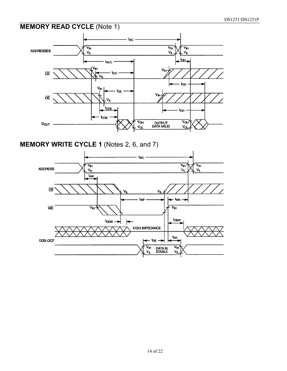 Rainbow Electronics DS1251Y User Manual | Page 14 / 22