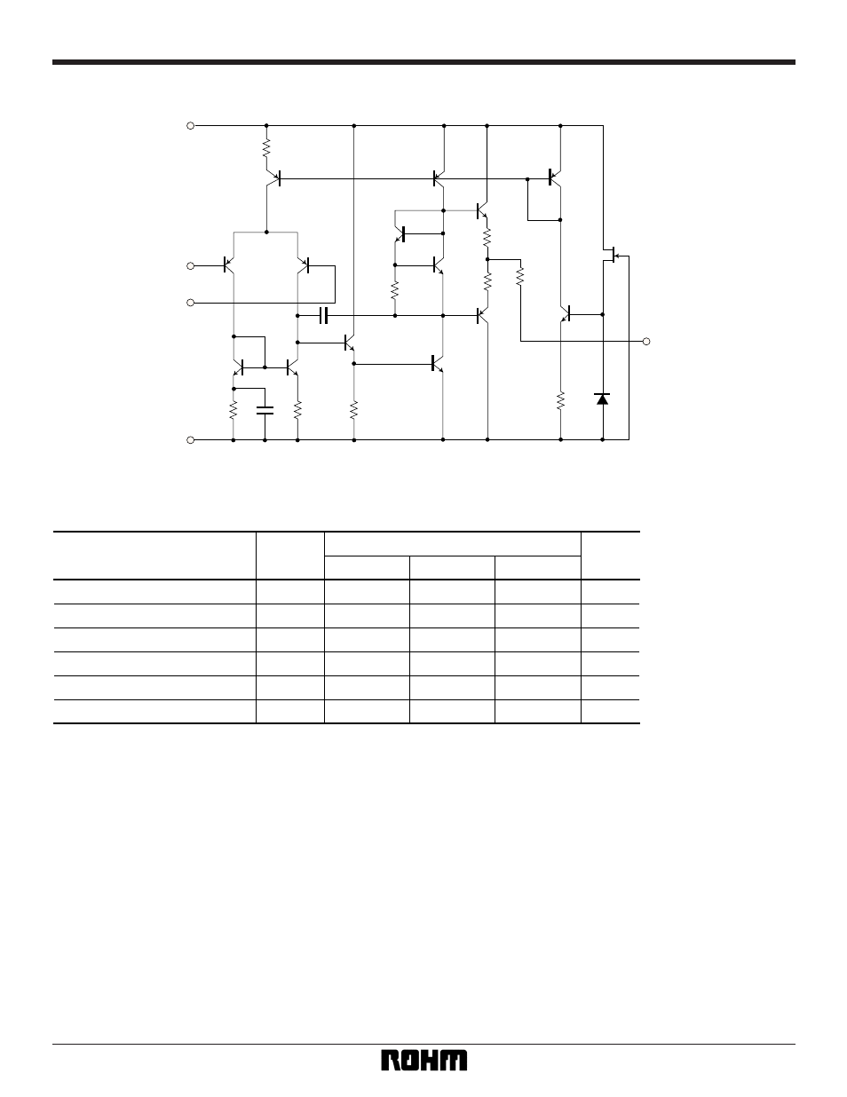 Internal circuit configuration, Absolute maximum ratings (ta = 25°c) | Rainbow Electronics BA4558N User Manual | Page 2 / 5