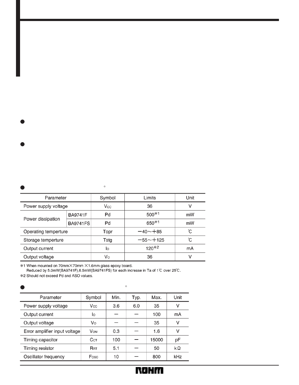 Rainbow Electronics BA9741F User Manual | 5 pages