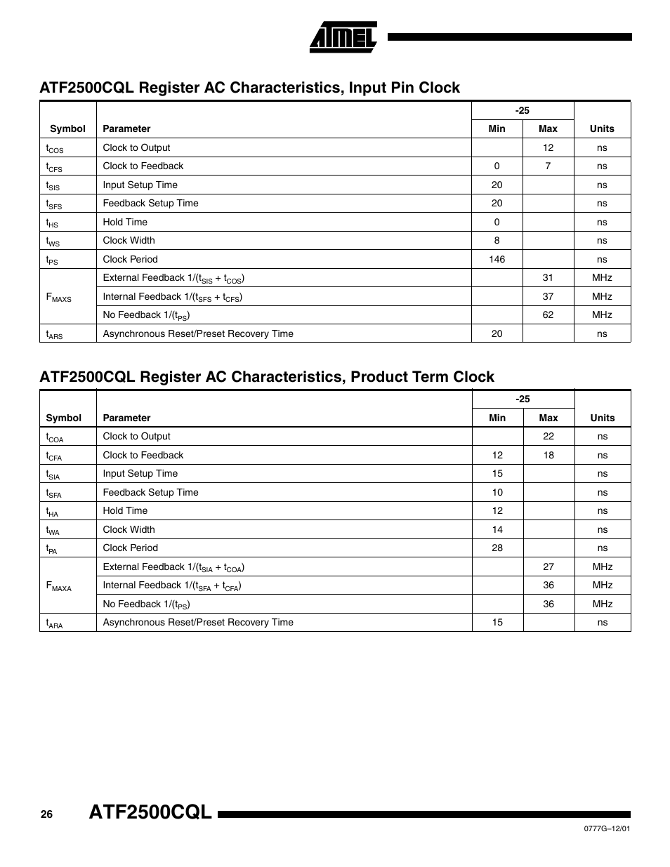 Atf2500cql | Rainbow Electronics ATF2500CQL User Manual | Page 26 / 37