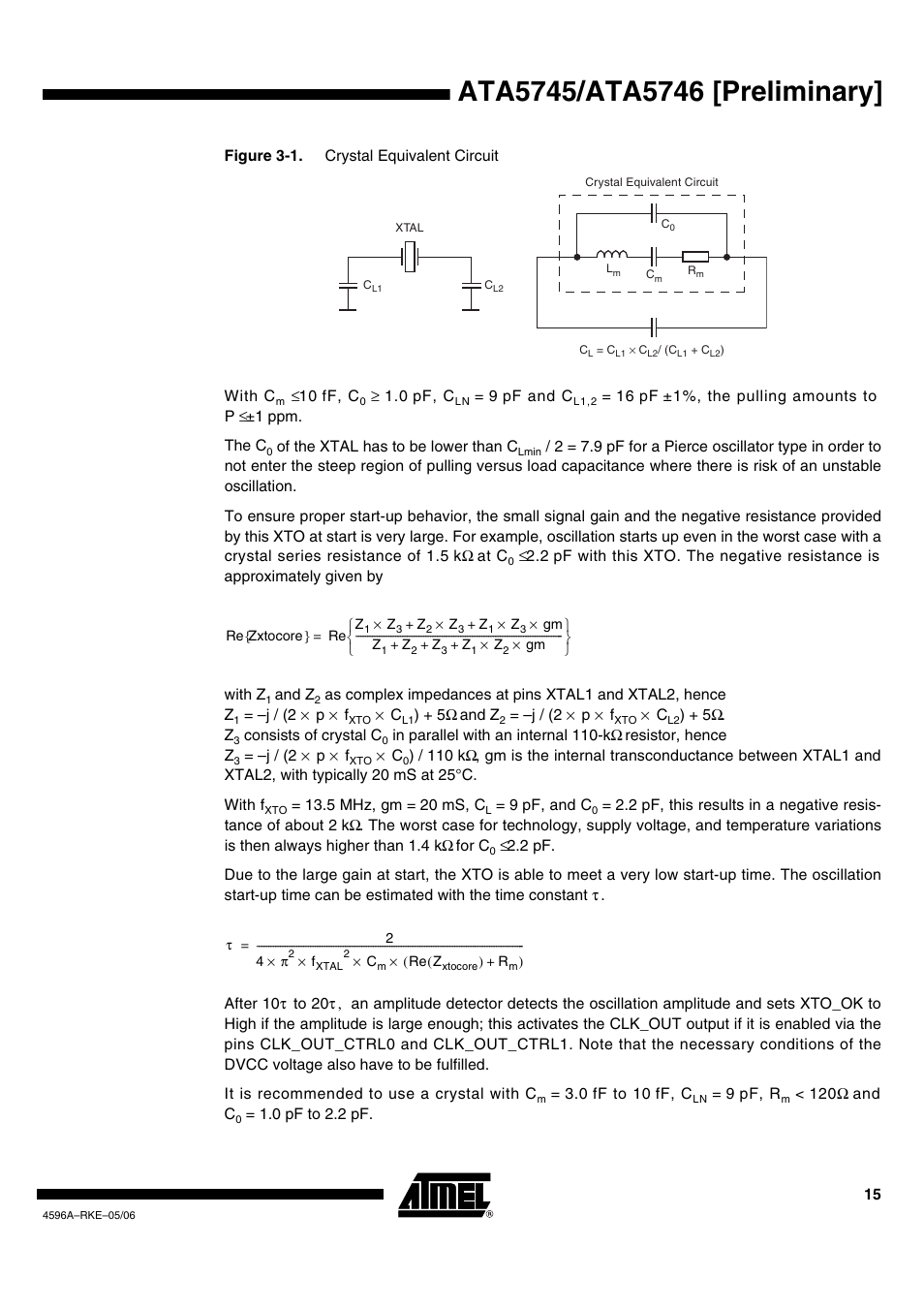 Rainbow Electronics ATA5746 User Manual | Page 15 / 43