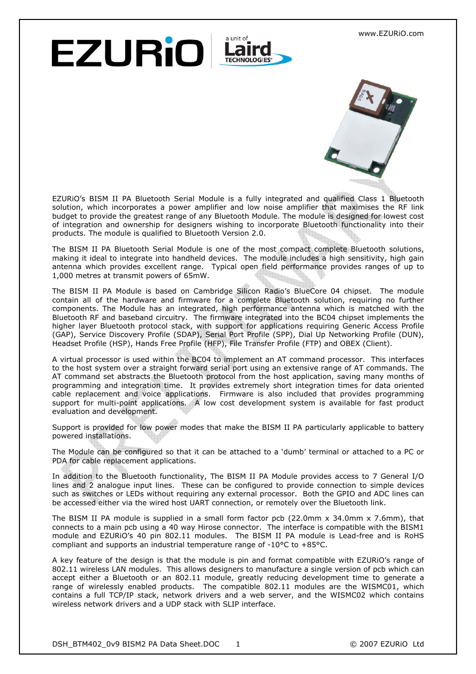 Rainbow Electronics DAB-WLS-C21 (BlueTooth) User Manual | 32 pages
