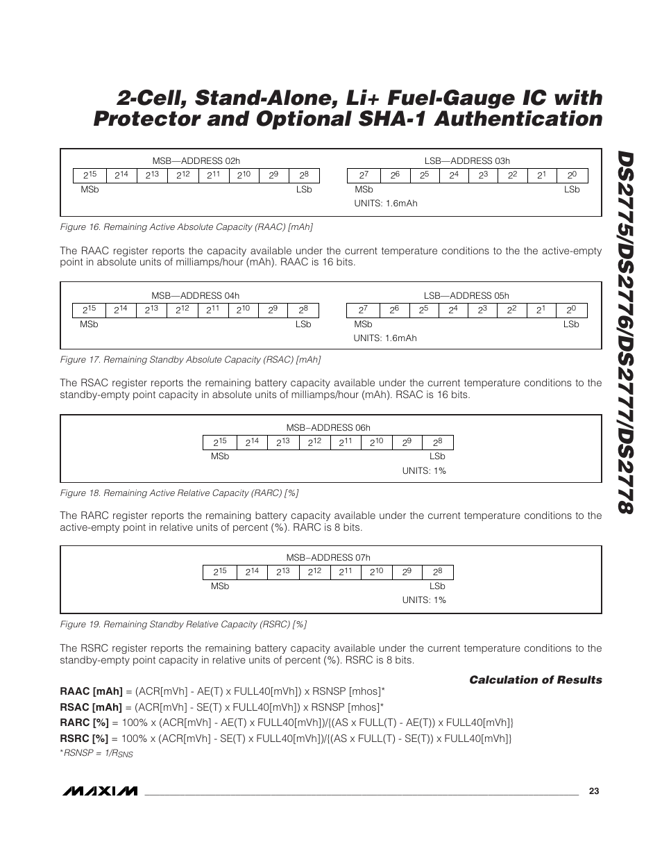 Rainbow Electronics DS2778 User Manual | Page 23 / 45