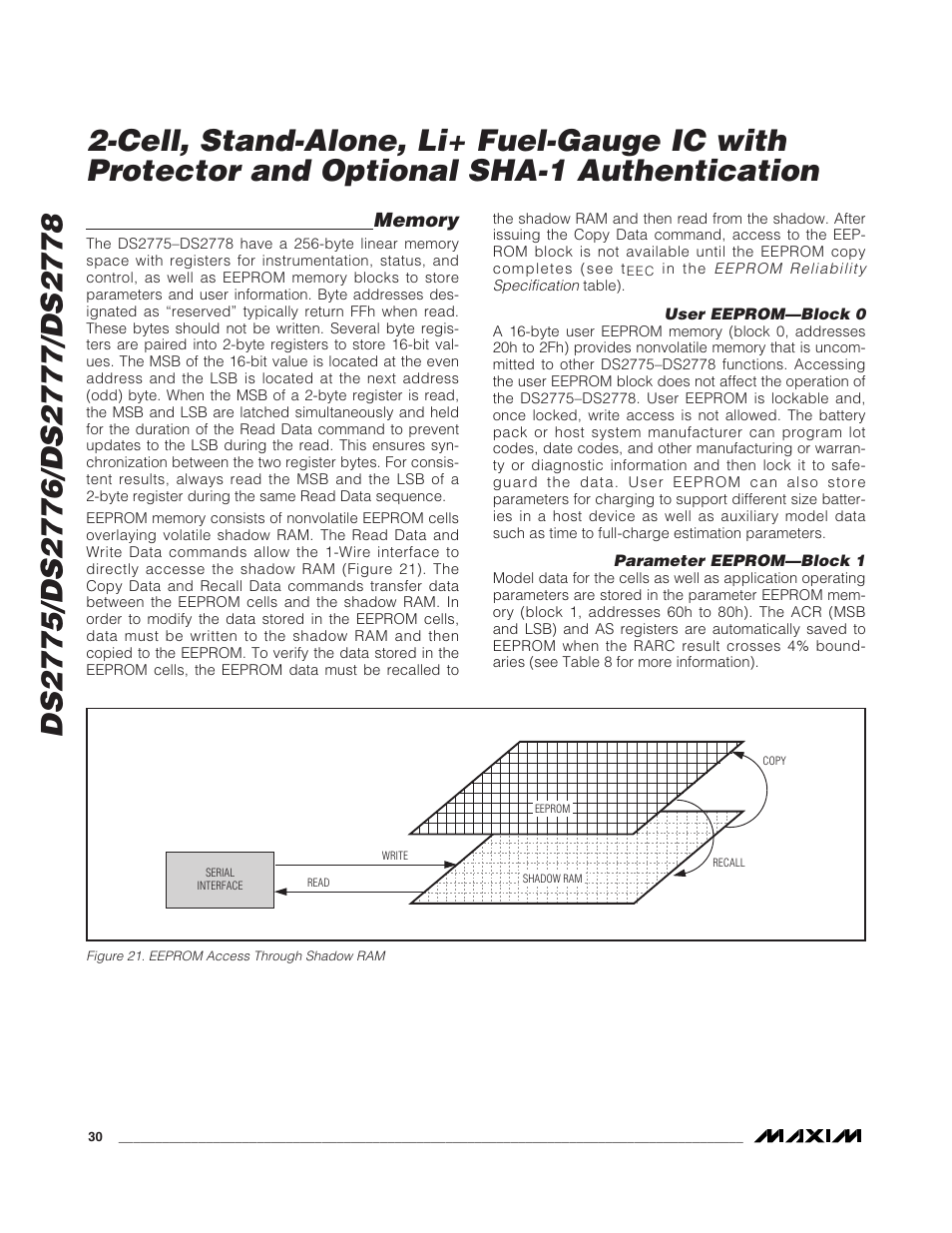 Rainbow Electronics DS2778 User Manual | Page 30 / 45