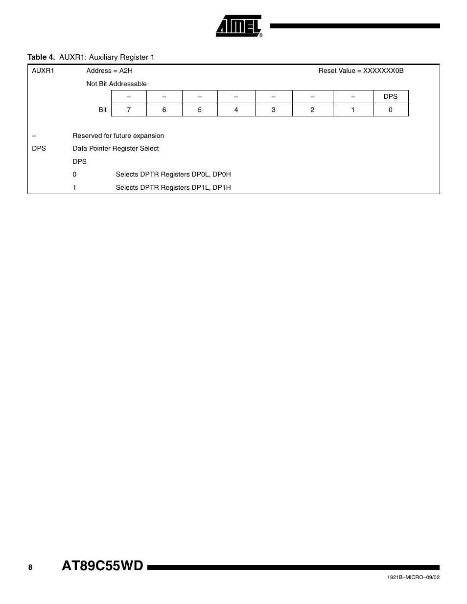 At89c55wd | Rainbow Electronics AT89C55WD User Manual | Page 8 / 37