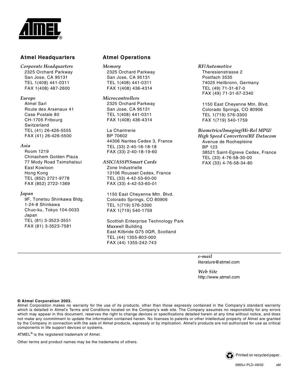 Rainbow Electronics ATF1502ASL User Manual | Page 25 / 25