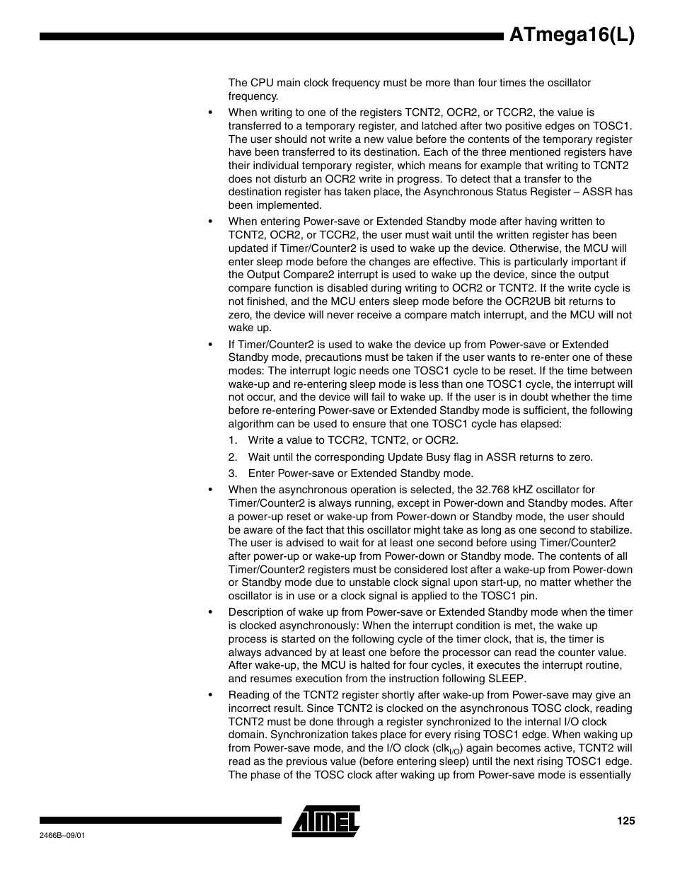 Atmega16(l) | Rainbow Electronics ATmega64L User Manual | Page 125 / 298
