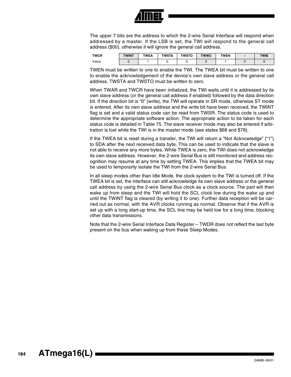 Atmega16(l) | Rainbow Electronics ATmega64L User Manual | Page 184 / 298