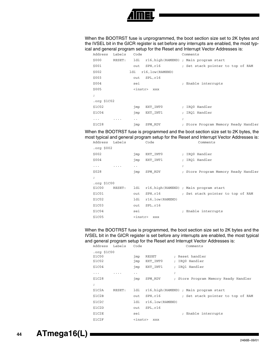 Atmega16(l) | Rainbow Electronics ATmega64L User Manual | Page 44 / 298
