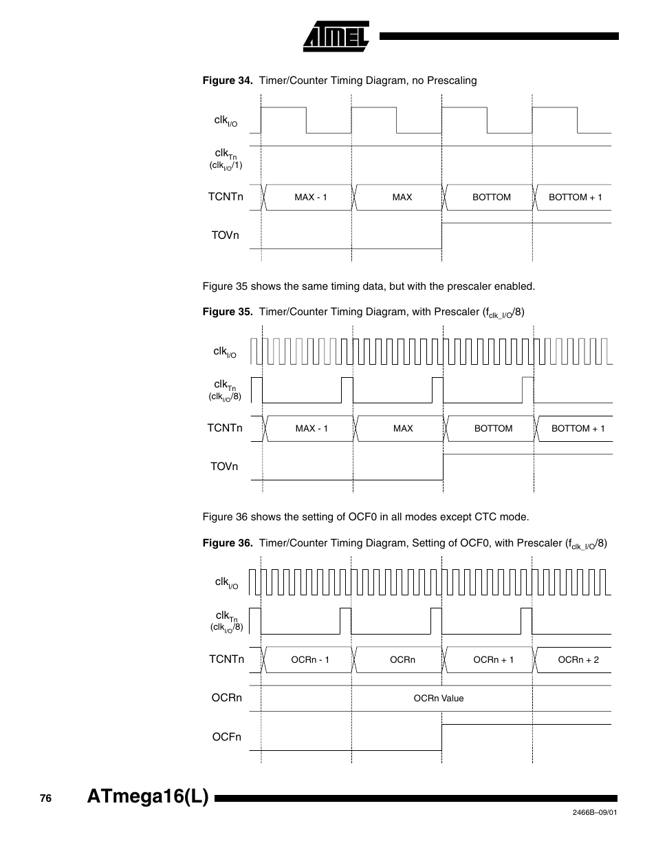 To figure 34, figure 35, figure 36 and, Atmega16(l) | Rainbow Electronics ATmega64L User Manual | Page 76 / 298