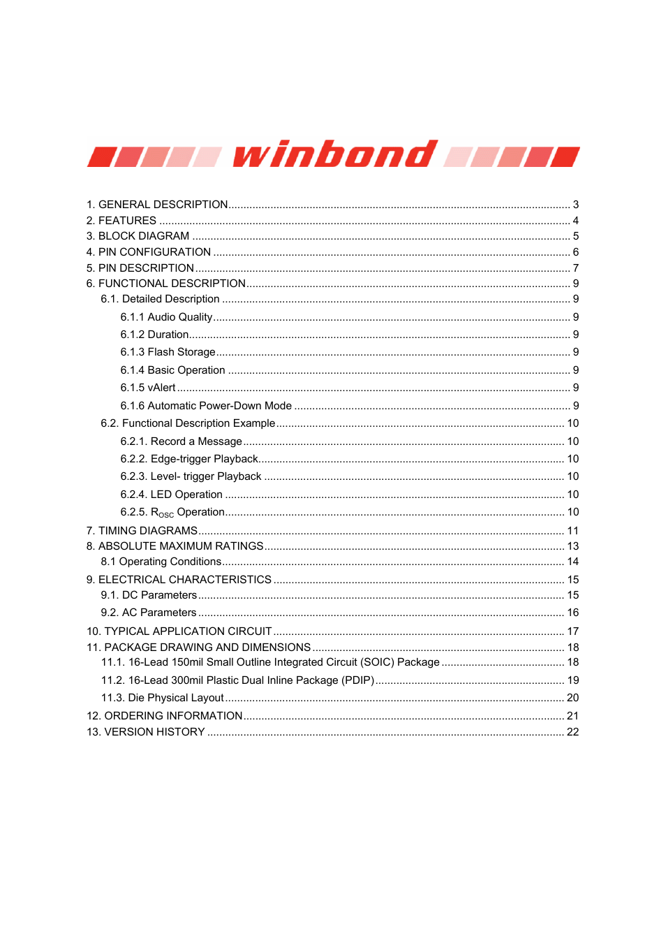 Isd1600b series | Rainbow Electronics ISD1600B User Manual | Page 2 / 23