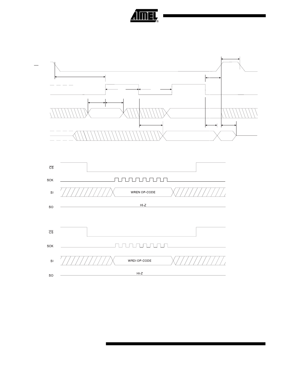 Timing diagrams | Rainbow Electronics AT25040 User Manual | Page 10 / 18