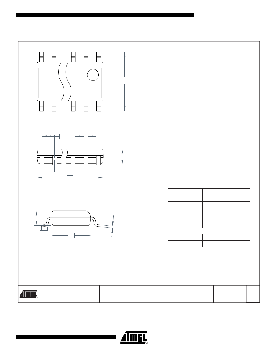 8s1 – jedec soic, Top view, End view | Side view | Rainbow Electronics AT25040 User Manual | Page 17 / 18